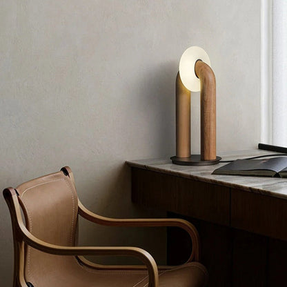 Lampe en Bois Design – Bois, Métal et Acrylique