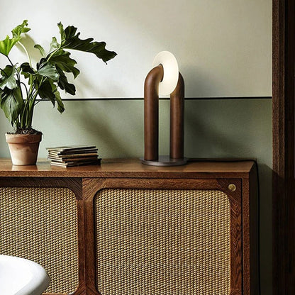 Lampe en Bois Design – Bois, Métal et Acrylique