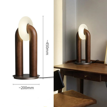 Lampe en Bois Design – Bois, Métal et Acrylique