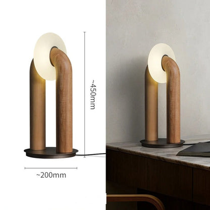 Lampe en Bois Design – Bois, Métal et Acrylique