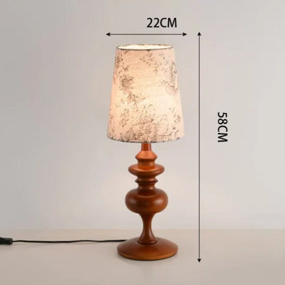 Lampe de chevet en bois vintage – Style intemporel