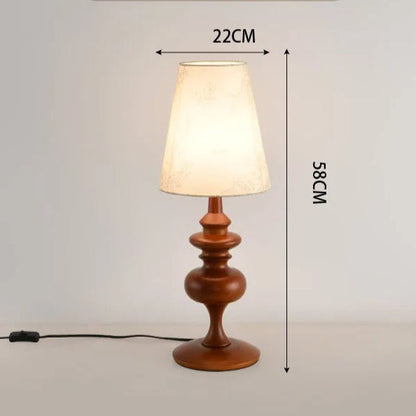 Lampe de chevet en bois vintage – Style intemporel