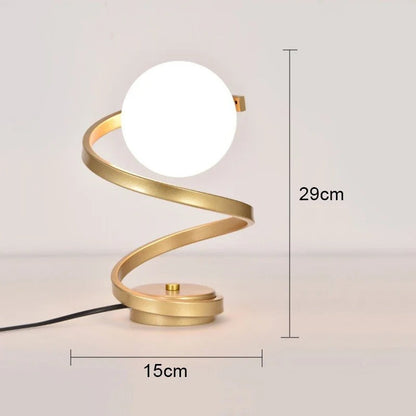 Lampe Boule Design en Métal – Noir ou Doré