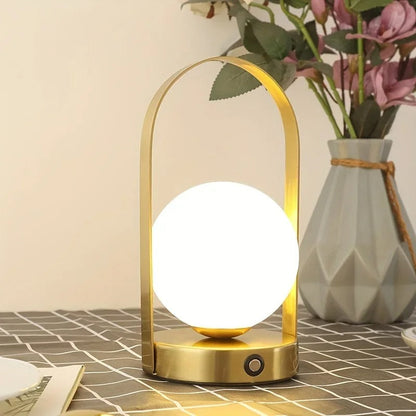 Lampe Boule Extérieur en Métal et Acrylique