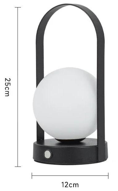 Lampe Boule Extérieur en Métal et Acrylique