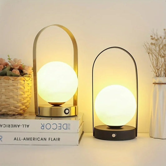 Lampe Boule Extérieur en Métal et Acrylique