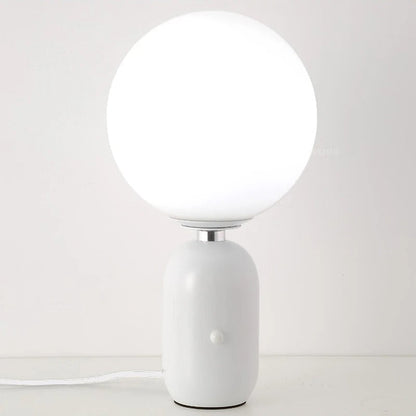 Lampe de Chevet Boule Style Nordique – Métal et Verre