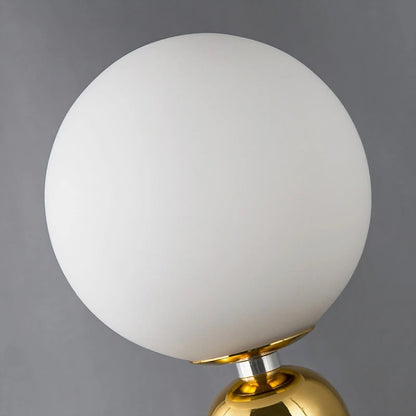 Lampe de Chevet Boule Style Nordique – Métal et Verre
