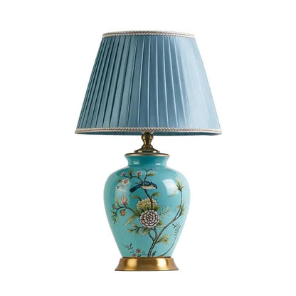 Lampe Céramique Artisanale à Poser avec Abat-jour