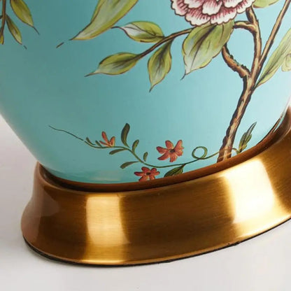 Lampe Céramique Artisanale à Poser avec Abat-jour
