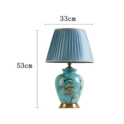 Lampe Céramique Artisanale à Poser avec Abat-jour