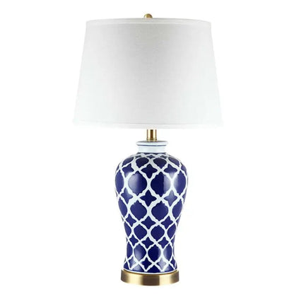 Lampe de chevet céramique dorée – Style raffiné