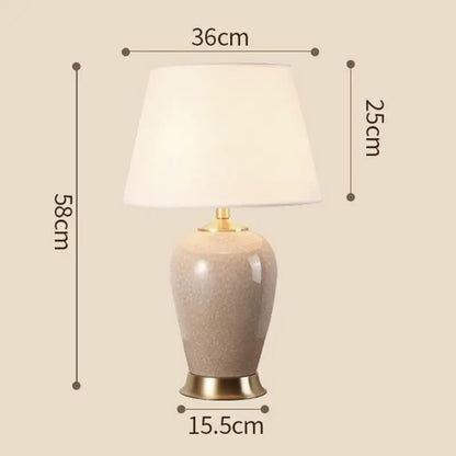 Lampe Céramique Orientale – Crème ou Bleue