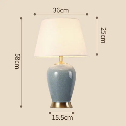 Lampe Céramique Orientale – Crème ou Bleue