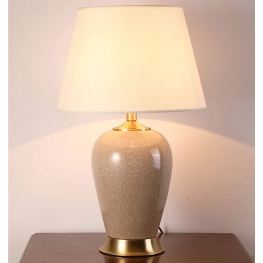 Lampe Céramique Orientale – Crème ou Bleue