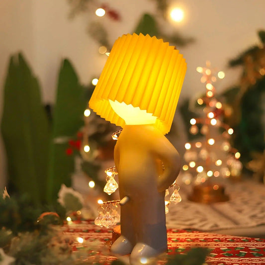 Lampe de chevet enfant personnage avec abat-jour coloré