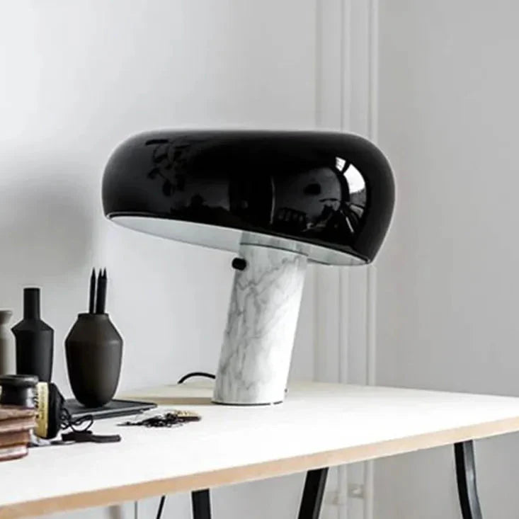 Lampe Champignon en Marbre – Design Élégant