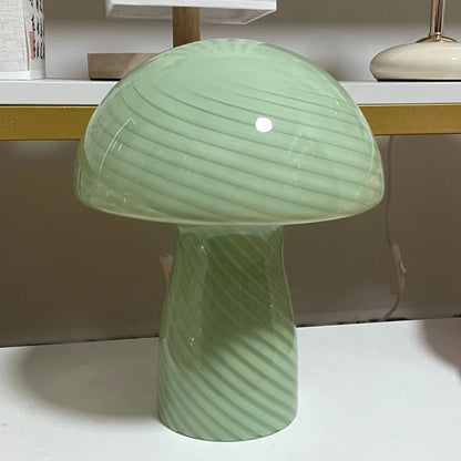 Lampe Champignon en Verre – Lumière Douce et Design