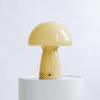 Lampe Champignon en Verre – Lumière Douce et Design