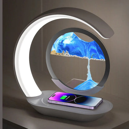 Lampe de chevet avec chargeur à induction intégré