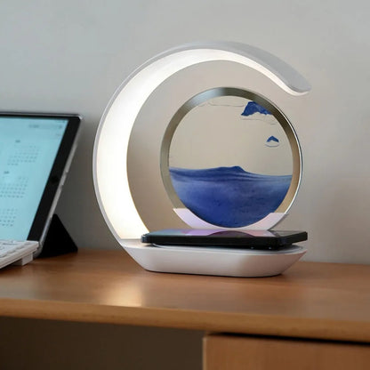 Lampe de chevet avec chargeur à induction intégré