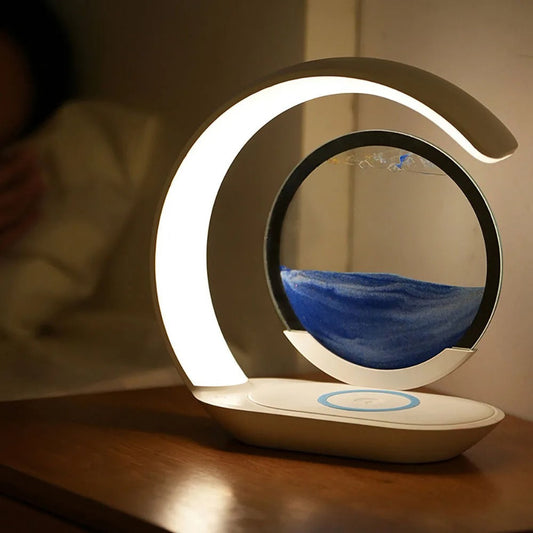 Lampe de chevet avec chargeur à induction intégré