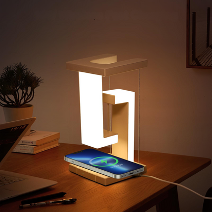 Lampe de chevet avec chargeur à induction intégré