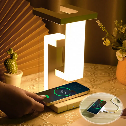 Lampe de chevet avec chargeur à induction intégré