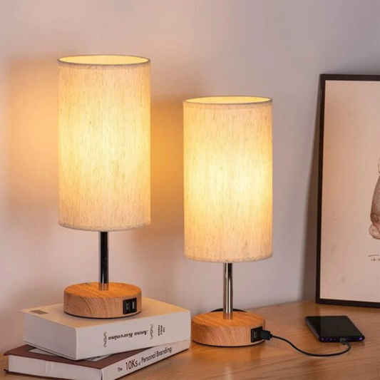 Lampe de chevet avec chargeur à induction intégré