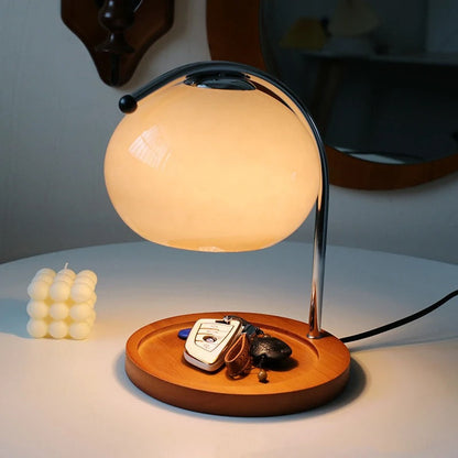 Lampe Chauffe Bougie en Verre et Métal – Design Italien