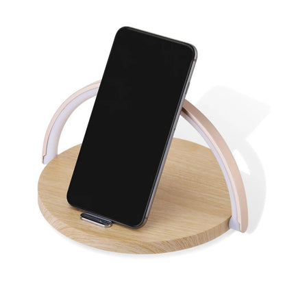 Lampe de chevet avec chargeur à induction intégré