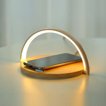 Lampe de chevet avec chargeur à induction intégré