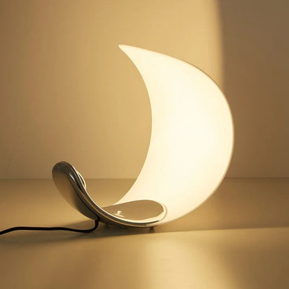 Lampe de Chevet Tactile Design Lune en Aluminium