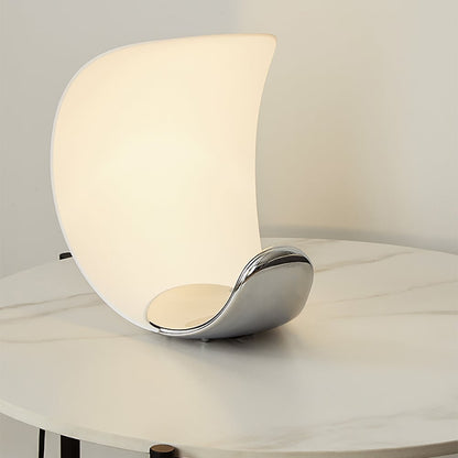 Lampe de Chevet Tactile Design Lune en Aluminium