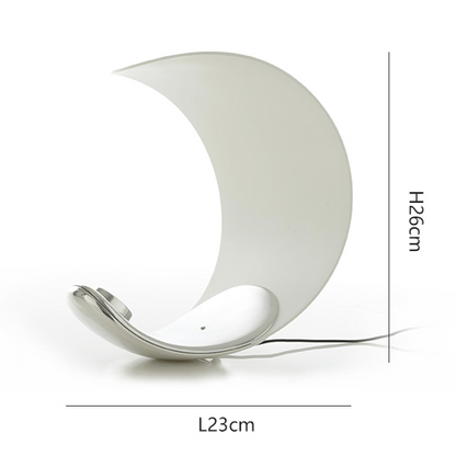 Lampe de Chevet Tactile Design Lune en Aluminium