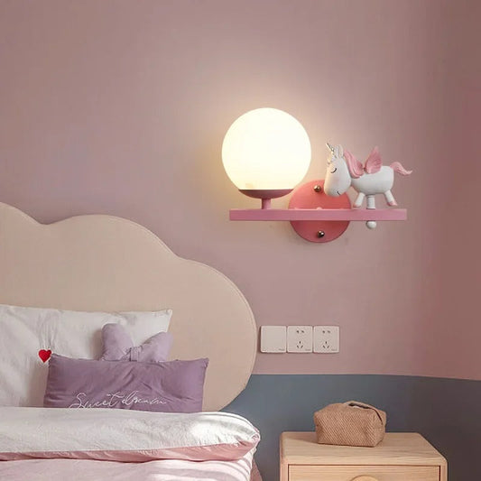 Lampe de chevet licorne pour chambre d'enfant
