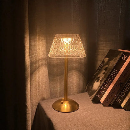 Lampe Cocooning Cristal Rechargeable – Toucher Tamisé