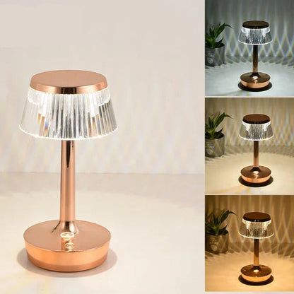 Lampe de Chevet Cristal Tactile Rechargeable Sans Fil