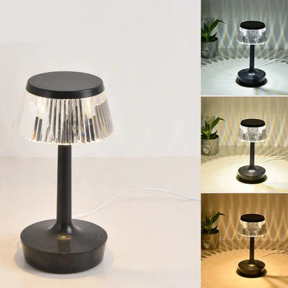 Lampe de Chevet Cristal Tactile Rechargeable Sans Fil