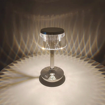 Lampe de Chevet Cristal Tactile Rechargeable Sans Fil
