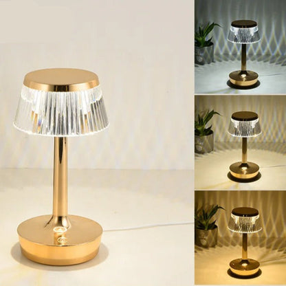 Lampe de Chevet Cristal Tactile Rechargeable Sans Fil