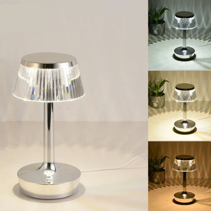 Lampe de Chevet Cristal Tactile Rechargeable Sans Fil