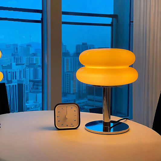 Lampe de Chevet Design en Verre et Métal – Plusieurs Coloris