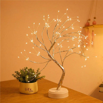 Lampe Arbre de Vie – Lumière Décorative en PC et Cuivre