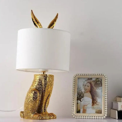 Lampe de Chevet Animaux Dorée, Argentée, Noire ou Blanche