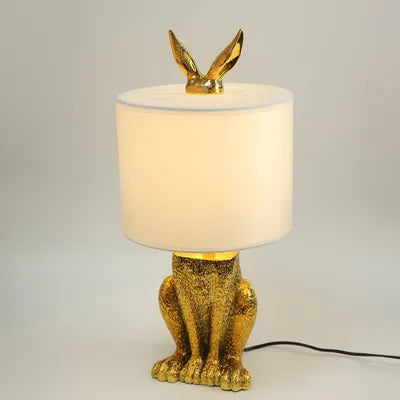 Lampe de Chevet Animaux Dorée, Argentée, Noire ou Blanche