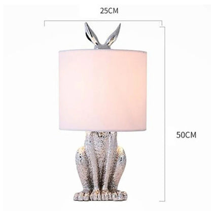 Lampe de Chevet Animaux Dorée, Argentée, Noire ou Blanche