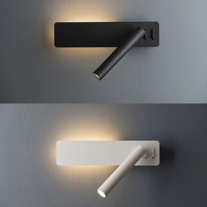 Lampe de Chevet avec Liseuse en Métal – Bras Ajustable