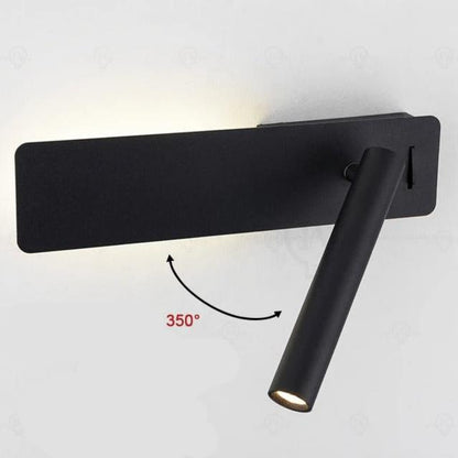 Lampe de Chevet avec Liseuse en Métal – Bras Ajustable