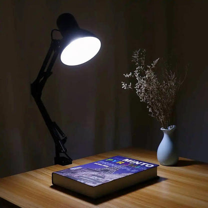Lampe de chevet à pince avec bras articulé